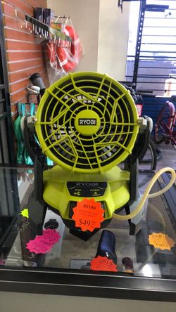 1003 Ryobi PMF01 18V Misting Fan *Tool Only* No Battery 594535
