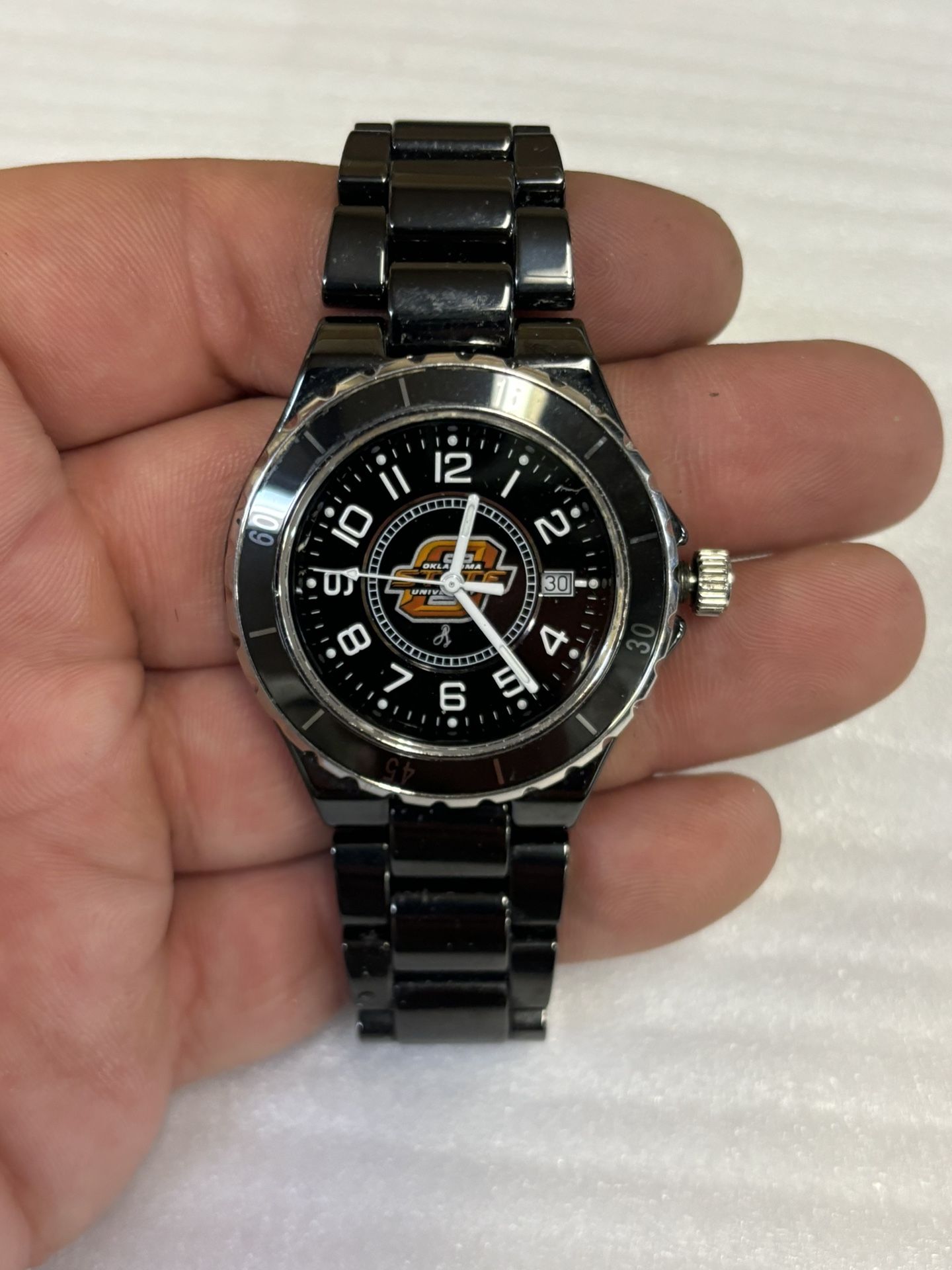 Oklahoma State University Black Ceramic Men’s Watch!
