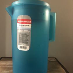 New One Gallon Rubbermaid Blue Pitcher