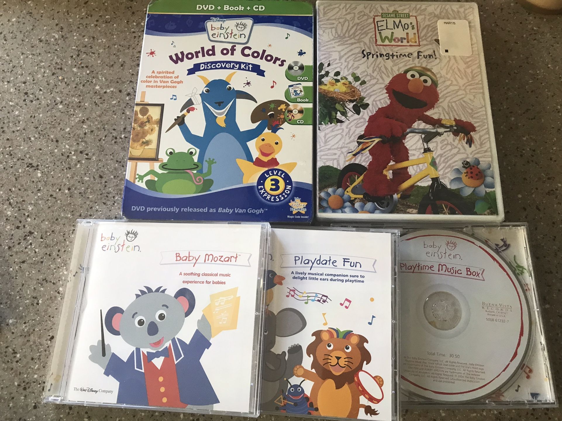 Baby Einstein And Elmo’s World DVDs And CDs