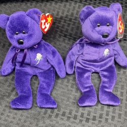 1997 Ty Beanie Baby Princess Bear (ERRORS)
