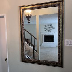 Large Ornate Vintage Mirror