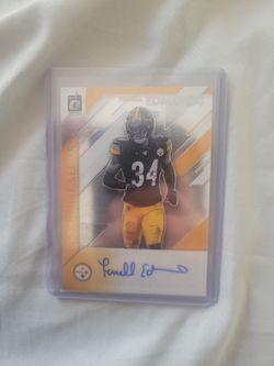 Terrell Edmunds Donruss Optic Signature Series Auto Card
