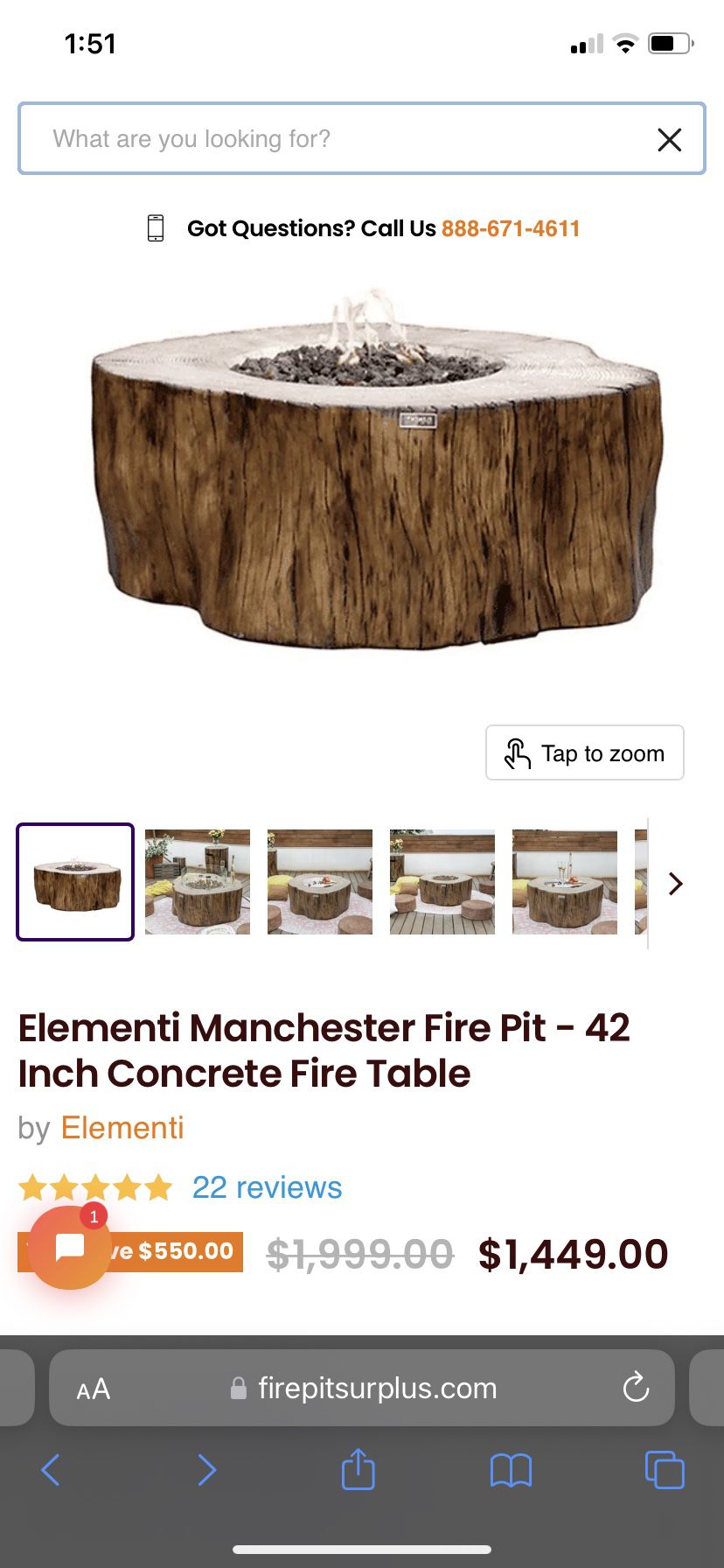 Elementi Manchester Fire Pit 