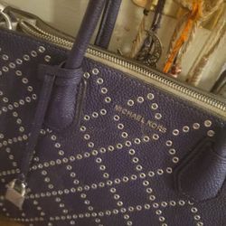 Purple Stud Pattern MICHAEL KORS Mercer Tote for Sale in Green Bay