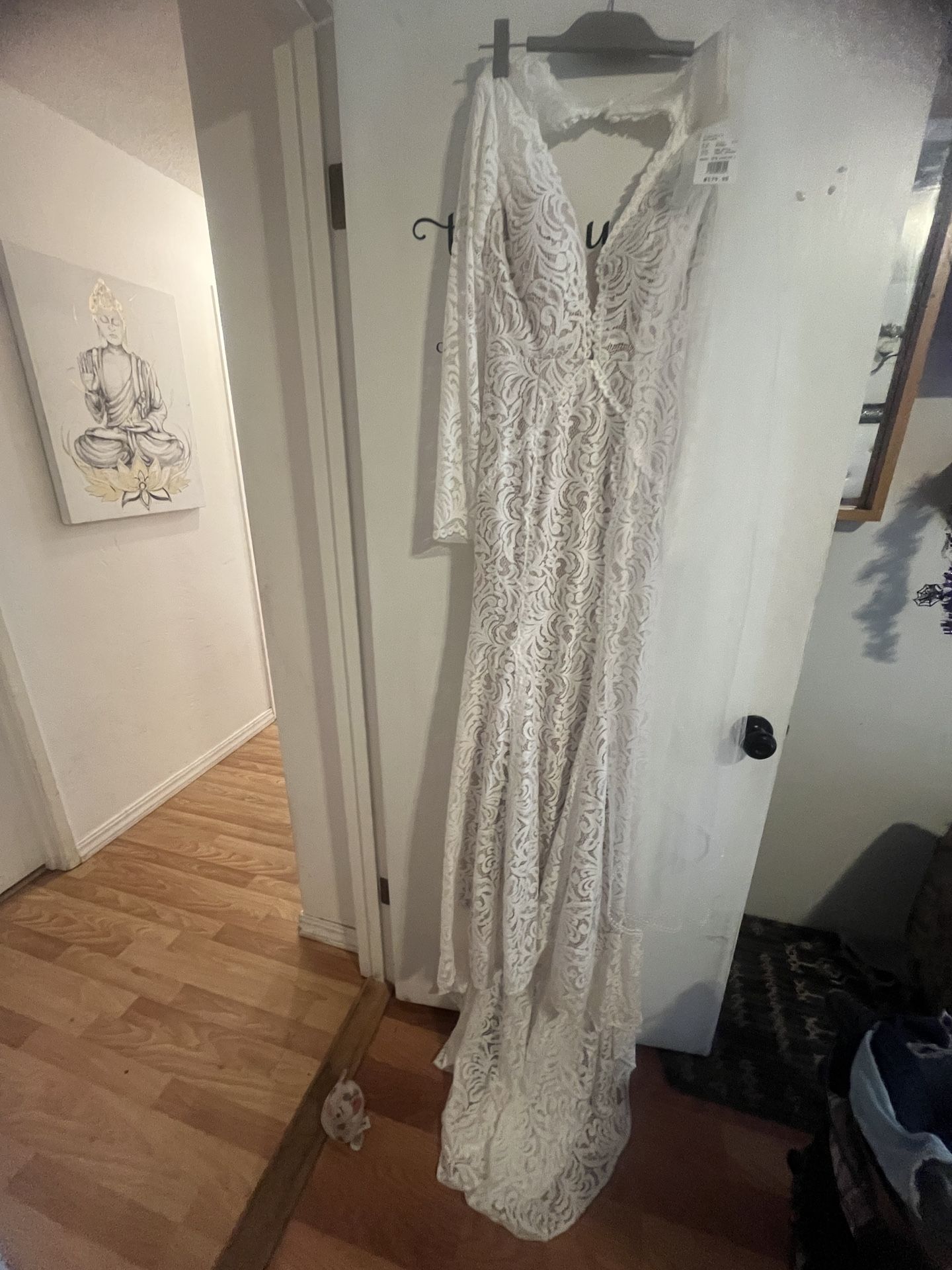 Wedding Dress And Vail