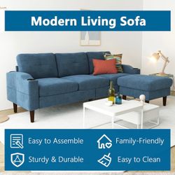 Blue Ottoman & Couch 🛋️ Brand New Sealed In Box 📦 