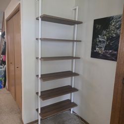 Tall Industrial Ladder Shelf Bookshelf Shelving Unit