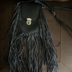 Carlos Santana Fringed Crossbody Bag 
