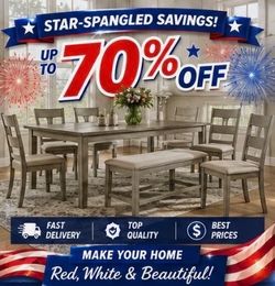 D. I. N. I. N. G  Sets on Sale!! 🪑🇺🇸🎇