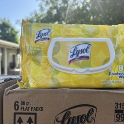 Cases Of Lysol Disinfectant Wipes 