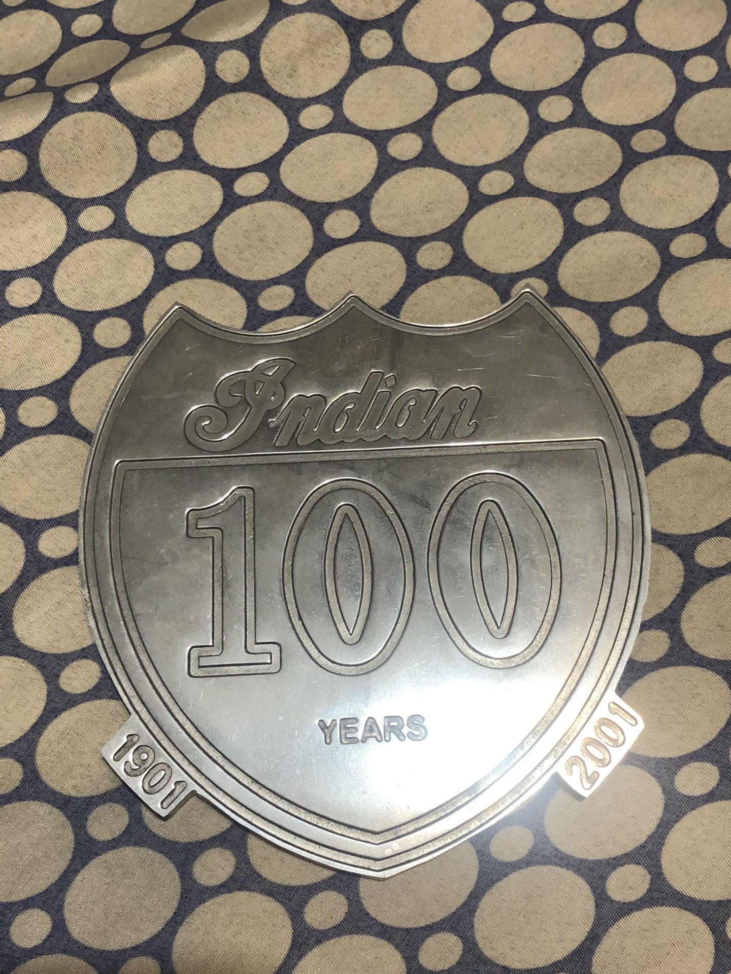 Indian 100 Years Plaque