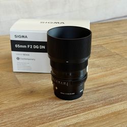 Sigma 65mm f/2 DG DN Contemporary Lens for Sony E-Mount