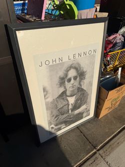John Lennon framed picture
