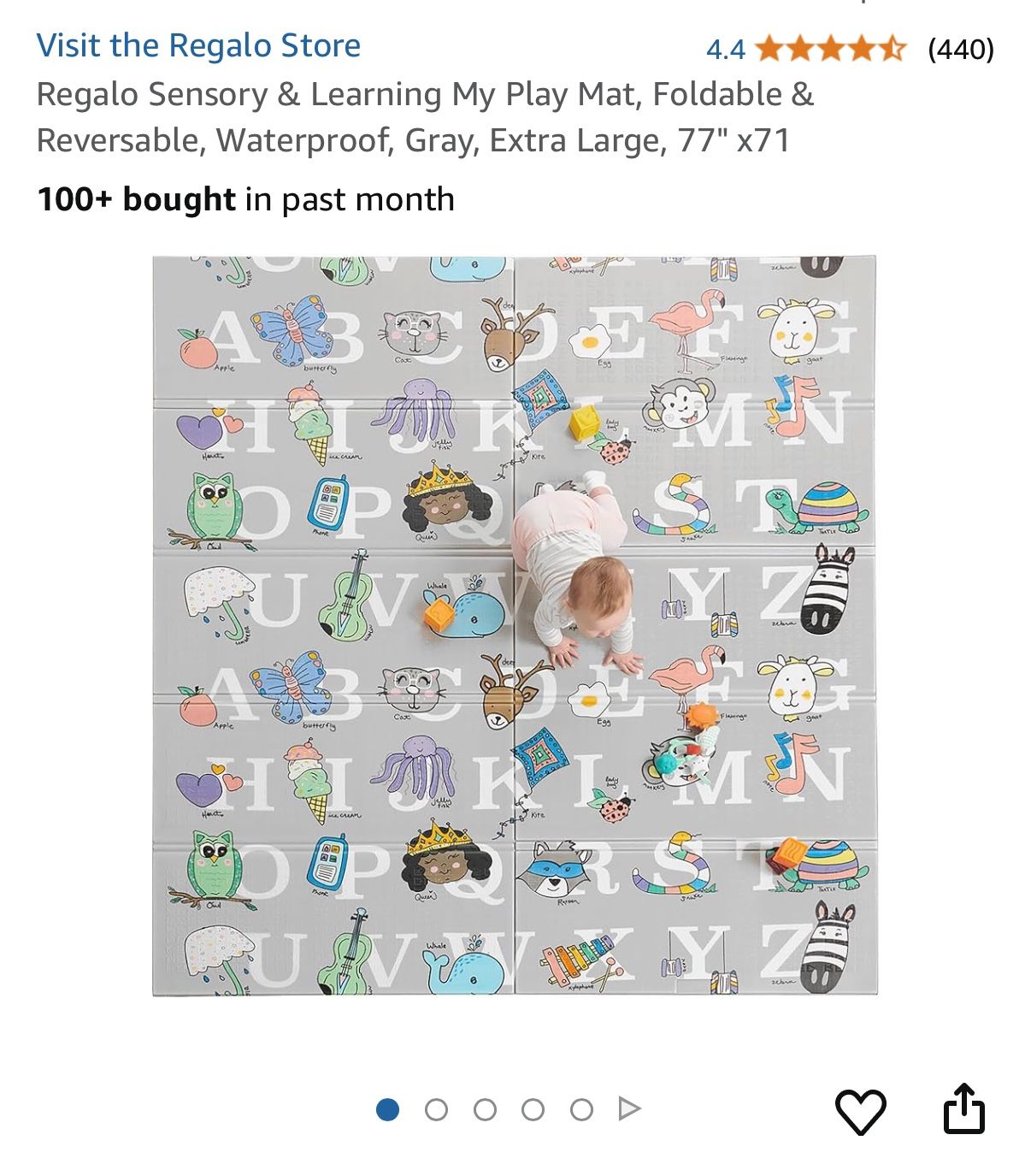 Regalo Learning And Sensory Play Mat