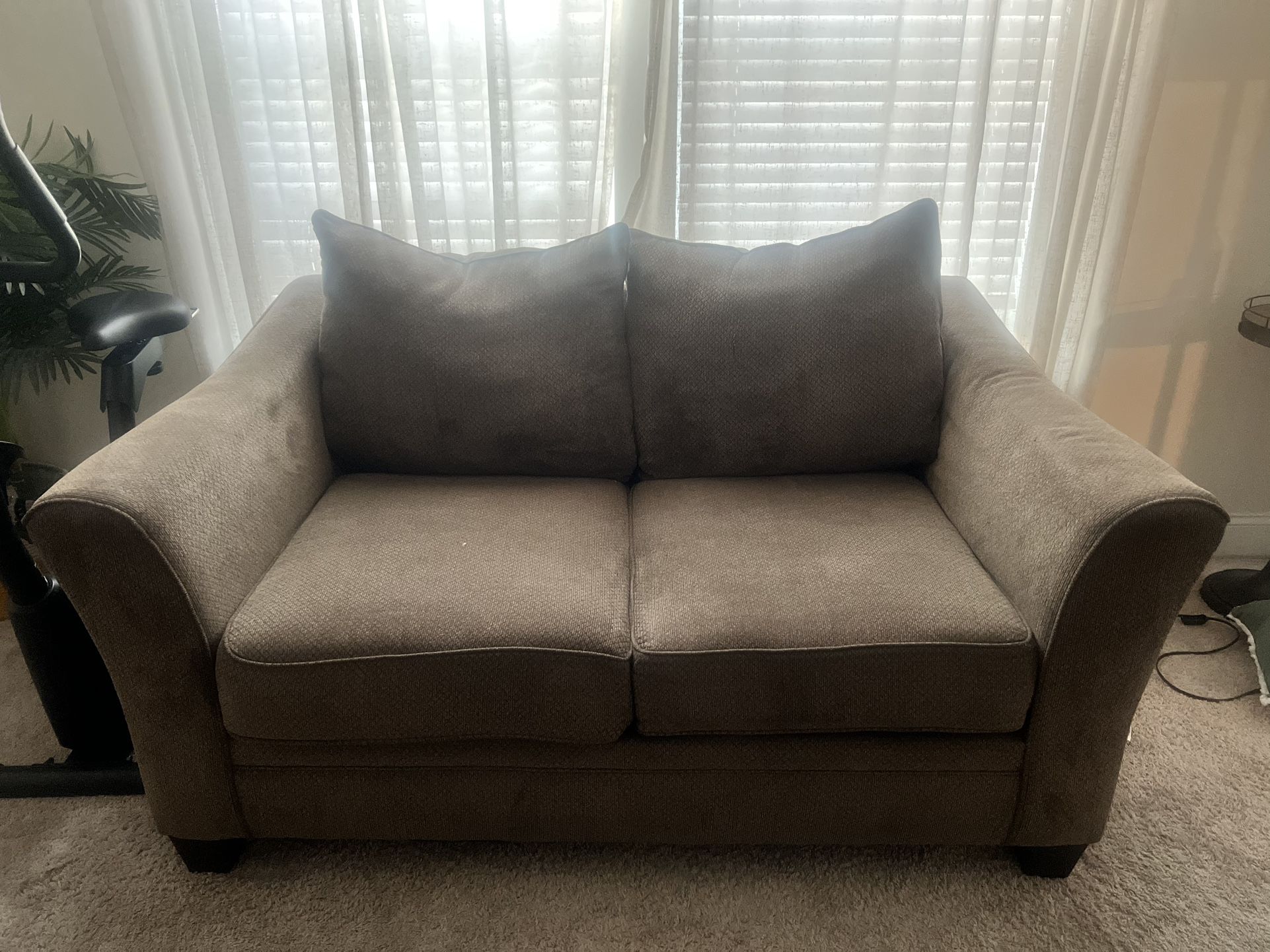 Brown Loveseat Sofa