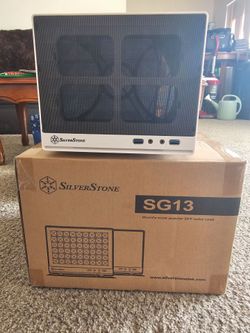 Small form factor PC case, Silverstone SG13 WHITE, new unused, open box