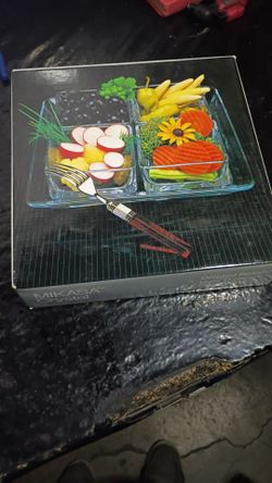 Mikasa Crystal Divided Relish Tray