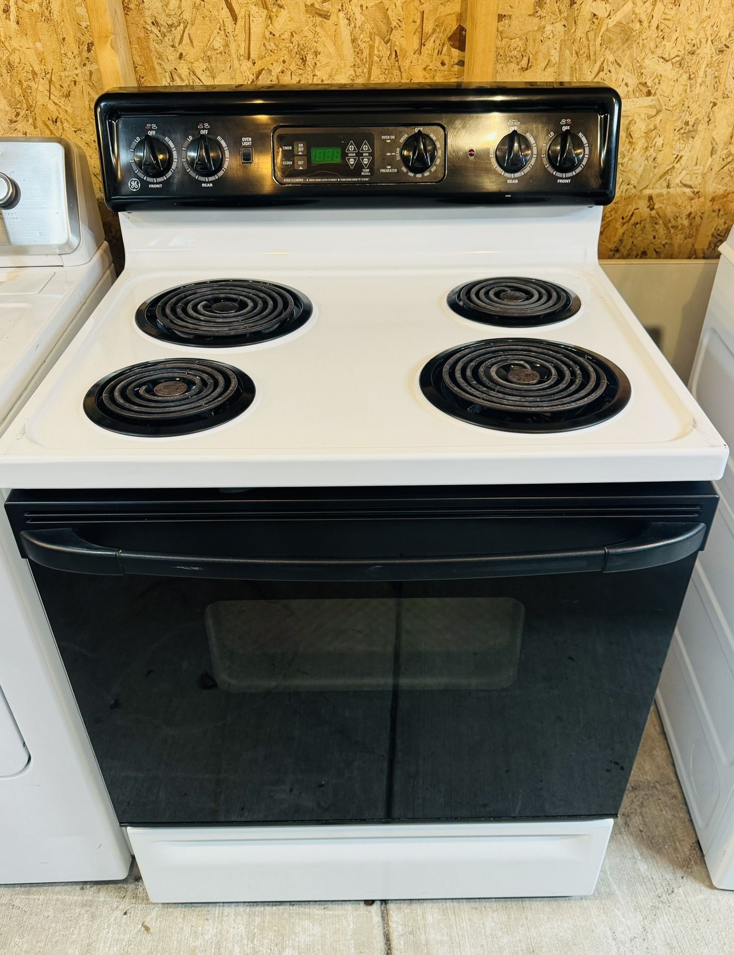 White & Black electric Stove Only $240