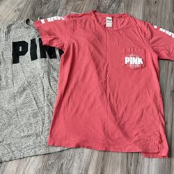 2 Pink T-shirts 