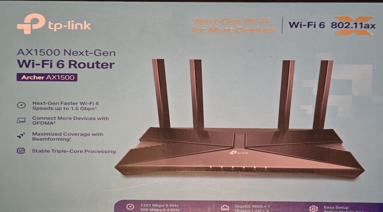 Tp-Link AX1500 NEXT-GEN WI-FI 6 Router