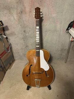 vintage Kay -K45 archtop acoustic guitar, likely from the 1940s or 1950s.
