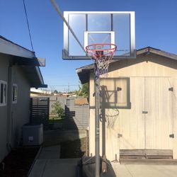 Fully Assembled Basketball Hoop. Use Sand Or Water For Base.