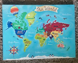 Canvas World Map