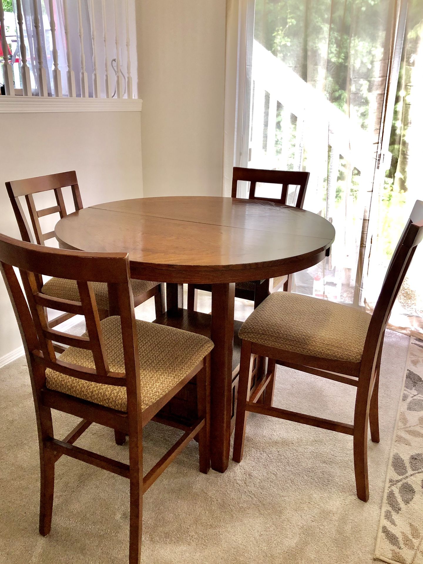 High top dining table set 