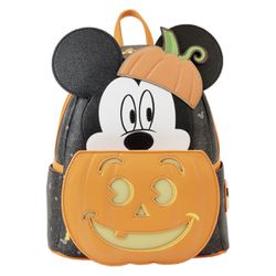 Mickey Mouse Pumpkin Light Up Mini Backpack