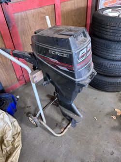 Force 9.9 Outboard 2  with stand