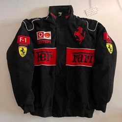 Ferrari Black Bomber Jacket 