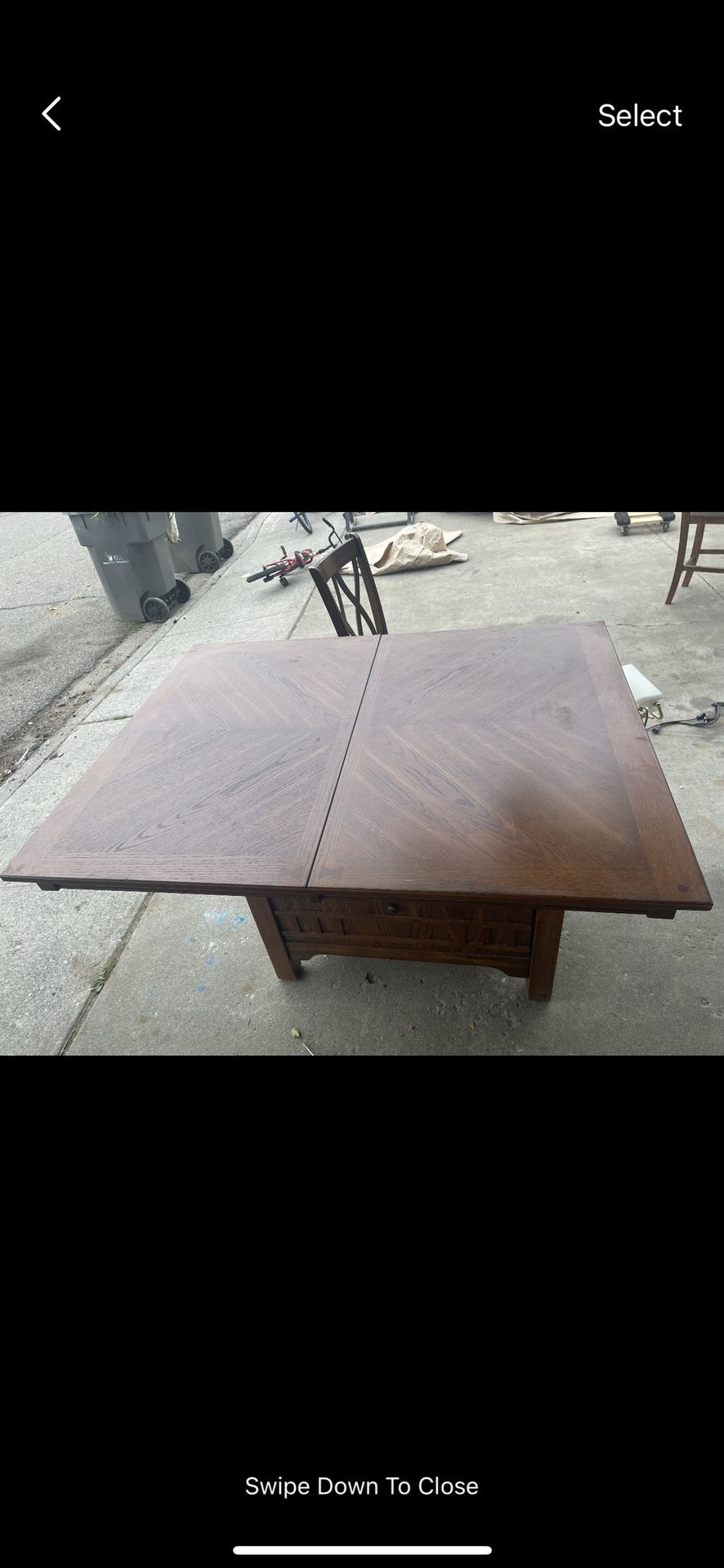 Bar Height Table With Butterfly And 10 Chairs 