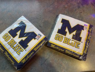 University of Michigan napkins packs of 20