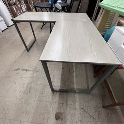 55 x 60 Inches L-Shape Home Office Computer Desk, Maple, New