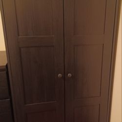 Ikea Black Wardrobe And Dresser Drawers