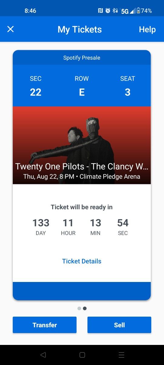 Twenty One Pilots - The Clancy World Tour Ticket