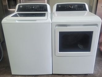 General Electric top-loading washer and dryer, like new