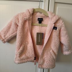 Patagonia Fleece Jacket New With Tags 3-6 Months Pink