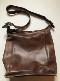 Vtg Coach Brown Leather Shoulder Bag