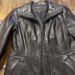 Women’s Avanti Black Leather Jacket – Size L