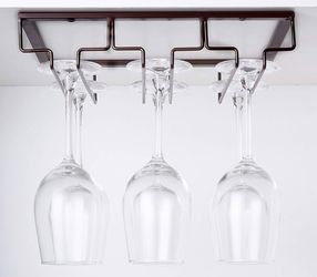 2 Pack Under Cabinet Wine Glass Holder