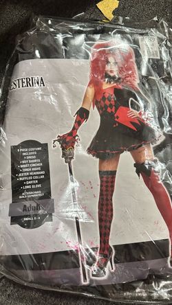 Jesterina Women's Jester Halloween Costume Small