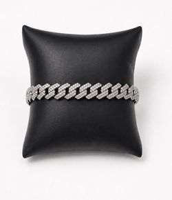 925 Sterling Silver 4.93CTW MOISSANITE Monaco Men’s Bracelet Size 8”