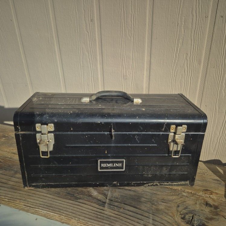 Vintage Black Tool Box