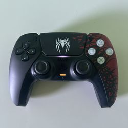 PS5 Controller "SPIDER MAN EDITION" "NEW JOYSTICK INSTALLED " 