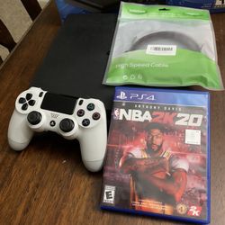 Ps4 Slim 1tb With One Controller With NBA 2k20
