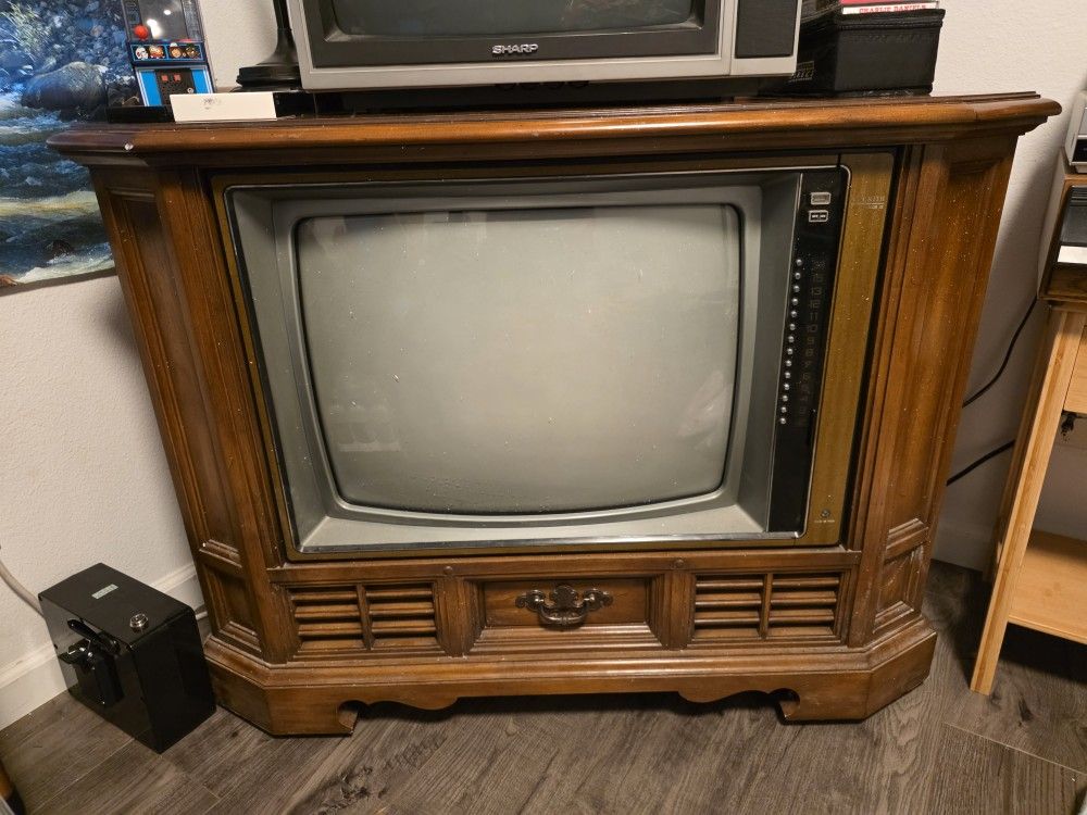 Zenith Console CRT Television