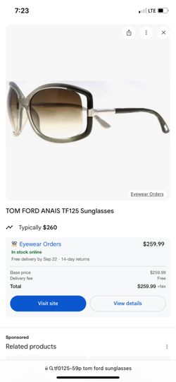 Tom Ford Sunglasses 