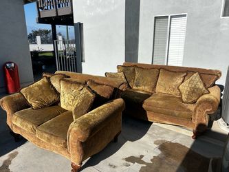 Free couch and loveseat